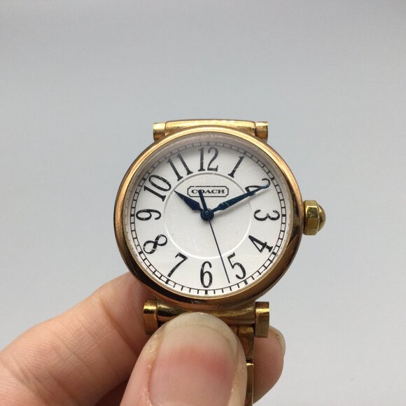 Coach Madison Watch Women 36mm Gold Tone New Battery 7" - Picture 9 of 13